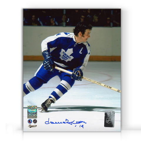 Dave Keon Signed Toronto Maple Leafs Action 8X10 Photo