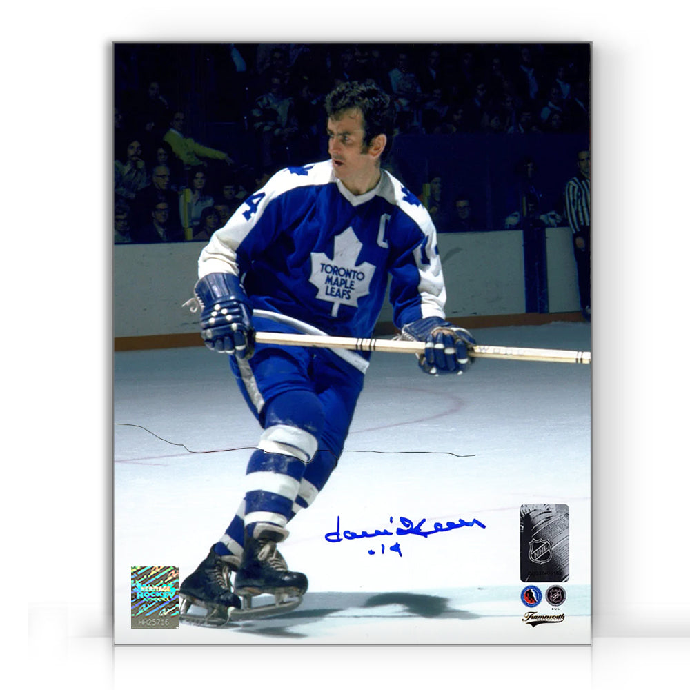 Dave Keon Signed Toronto Maple Leafs Focus 8X10 Photo