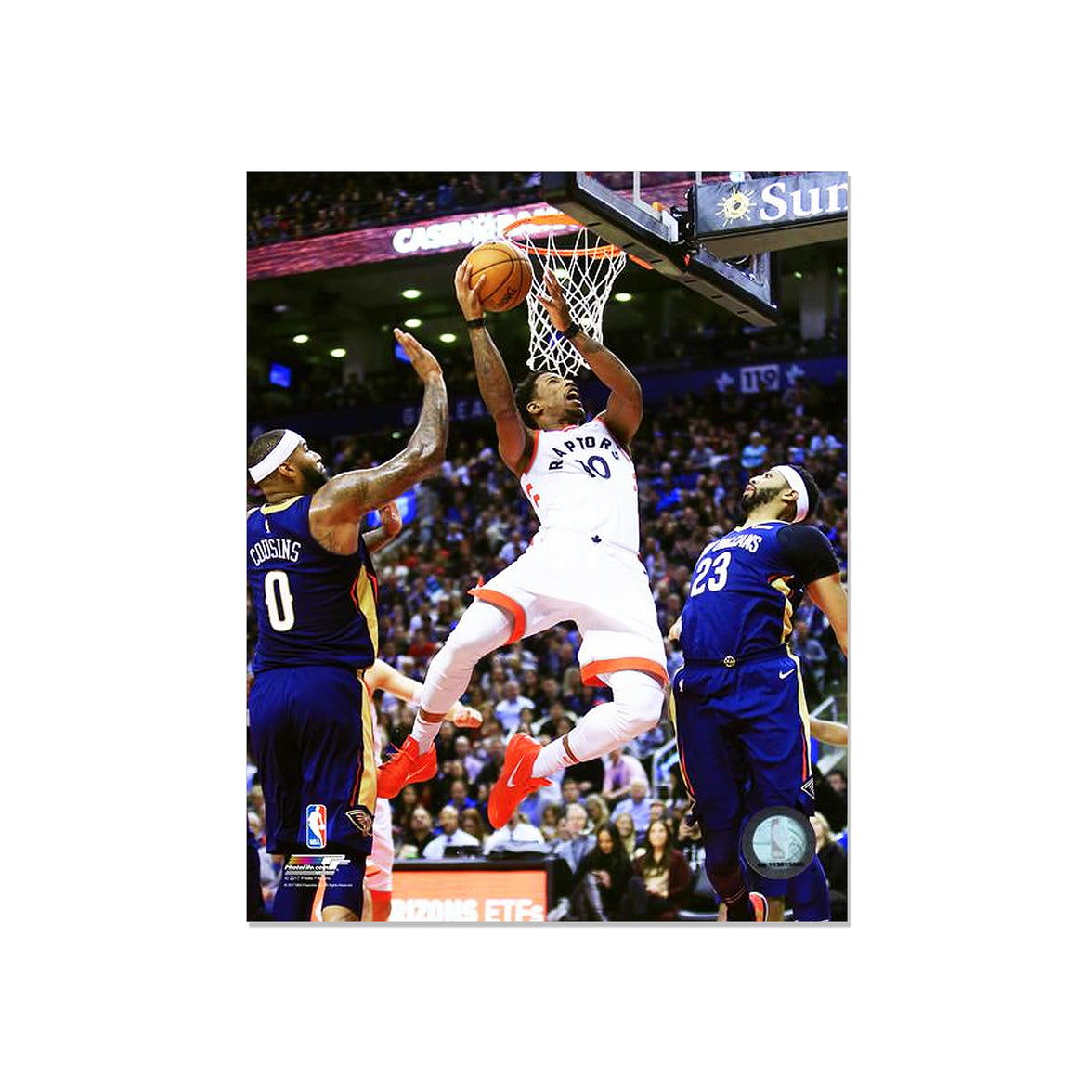 DeMar DeRozan Toronto Raptors Engraved Framed Photo - Action Airborne - Heritage Hockey™