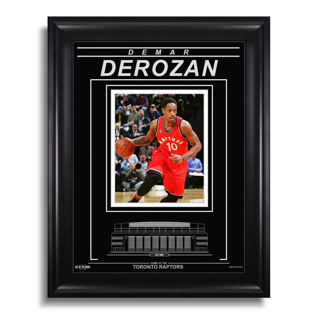 DeMar DeRozan Toronto Raptors Engraved Framed Photo - Action Close-Up - Heritage Hockey™