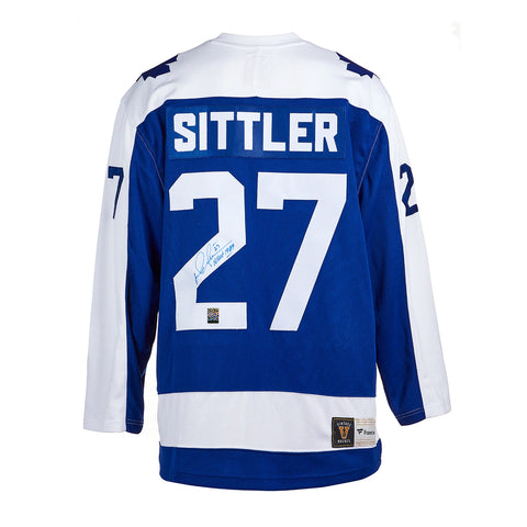 Darryl Sittler a signé le maillot vintage des Maple Leafs de Toronto