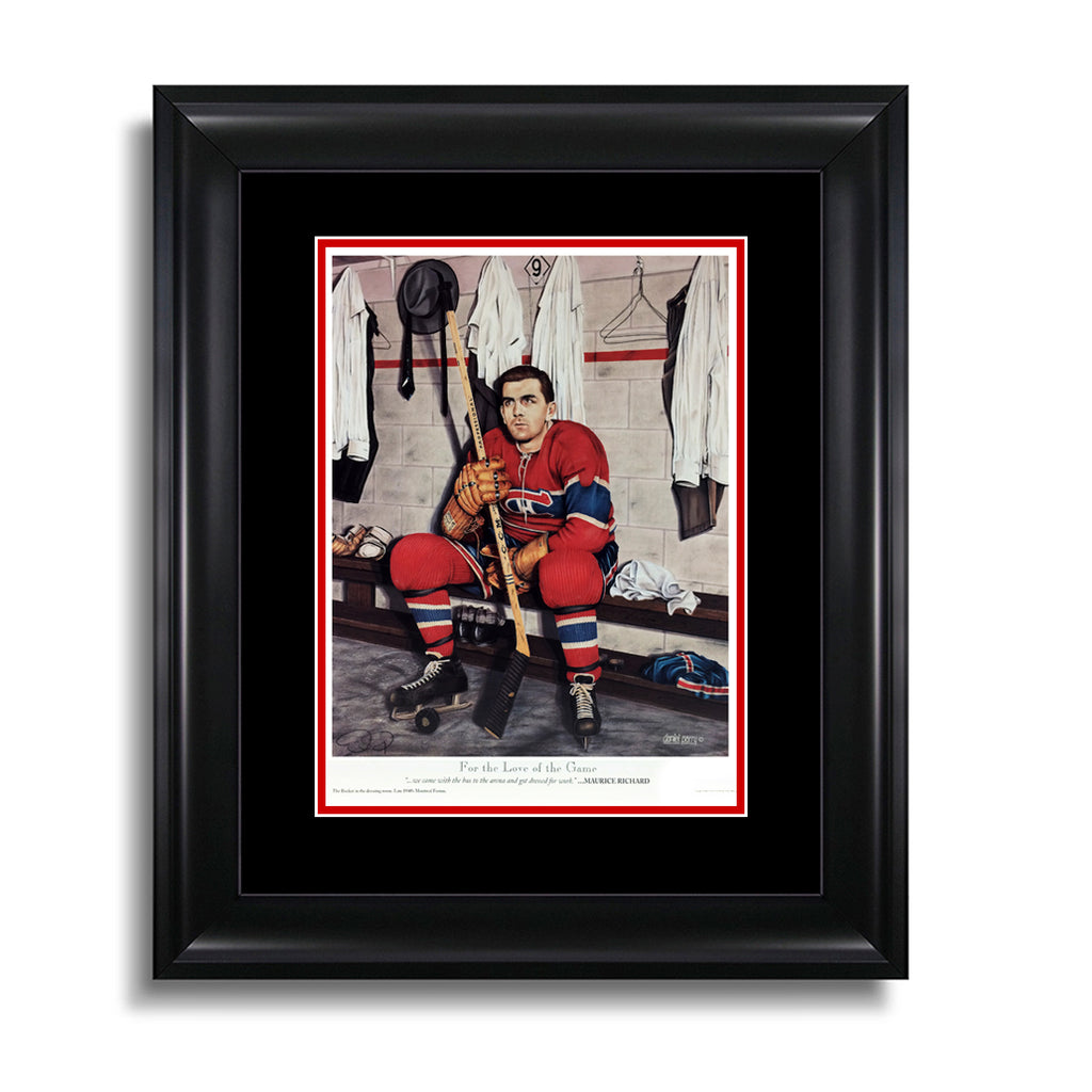 For the Love of the Game – Maurice Richard Montreal Canadiens 9 x 11 Legends Series Print