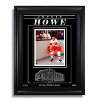 Gordie Howe Detroit Red Wings Engraved Framed Photo - Action - Heritage Hockey™