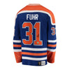 Grant Fuhr a signé le maillot vintage des Oilers d'Edmonton