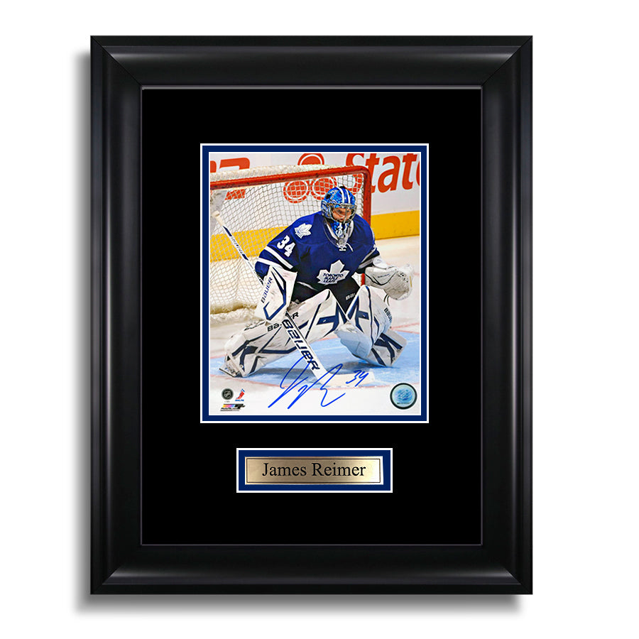 James Reimer Signed Toronto Maple Leafs Framed Photo
