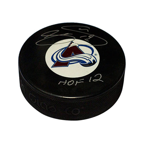 Joe Sakic Signed Colorado Avalanche HOF Puck