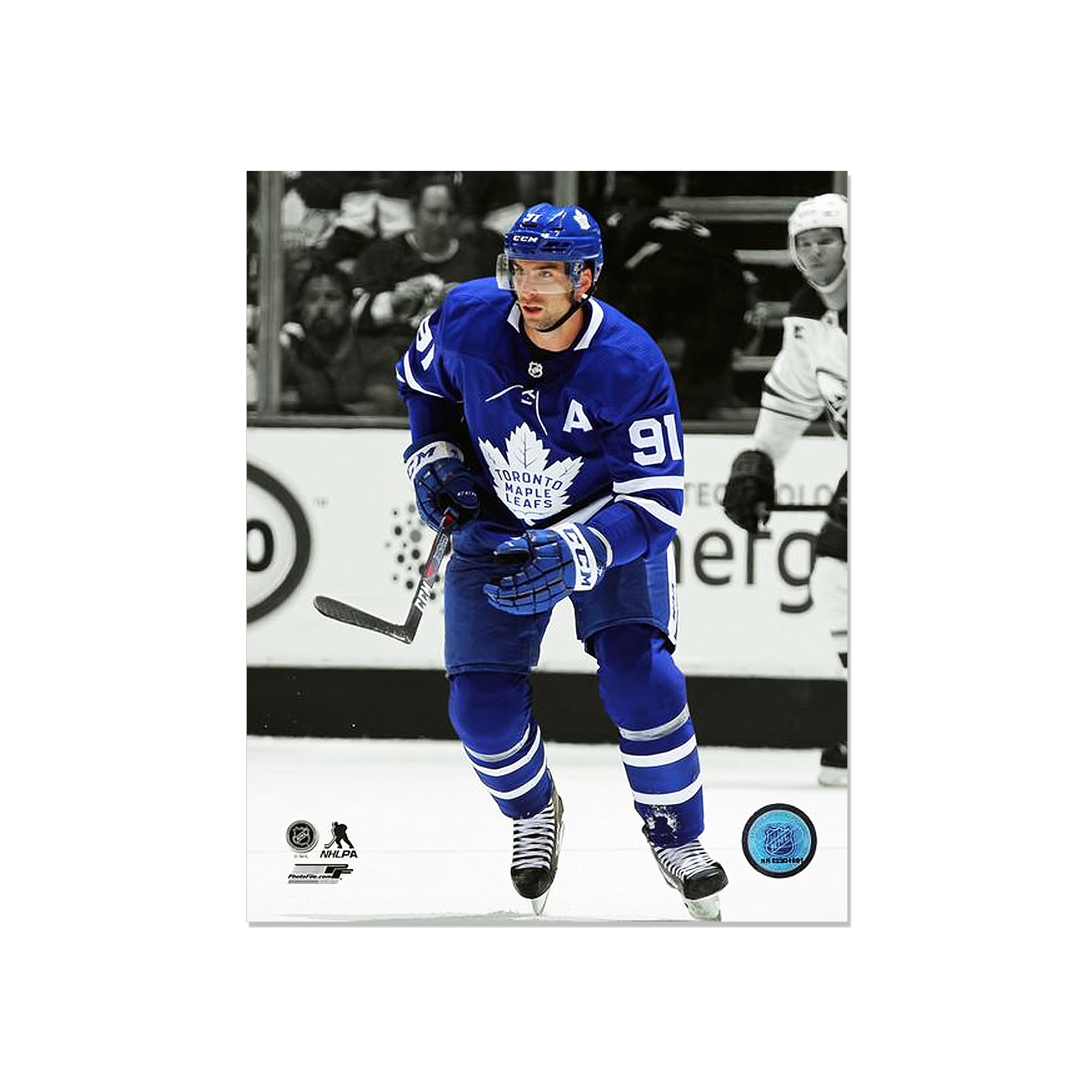 John Tavares Toronto Maple Leafs Engraved Framed Photo - Action Spotlight - Heritage Hockey™