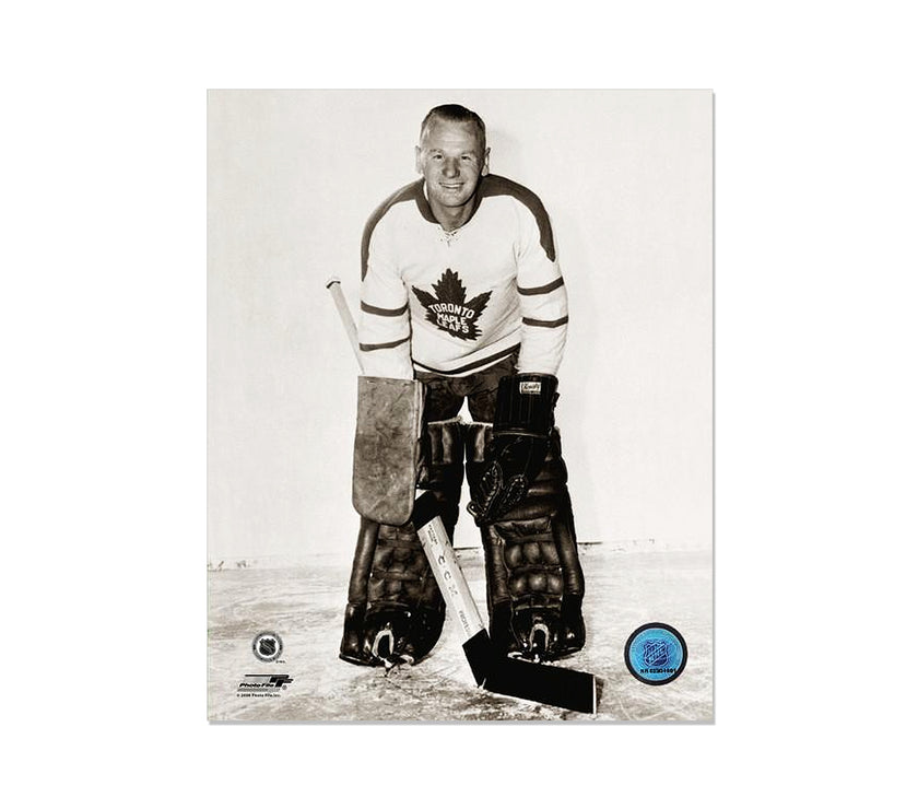 Johnny Bower Toronto Maple Leafs Engraved Framed Photo - Still - Heritage Hockey™