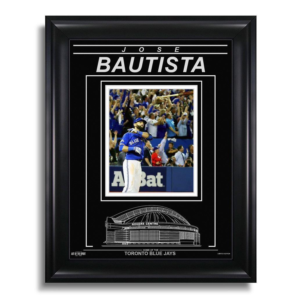 Jose Bautista Toronto Blue Jays Engraved Framed Photo - Bat Flip - Heritage Hockey™