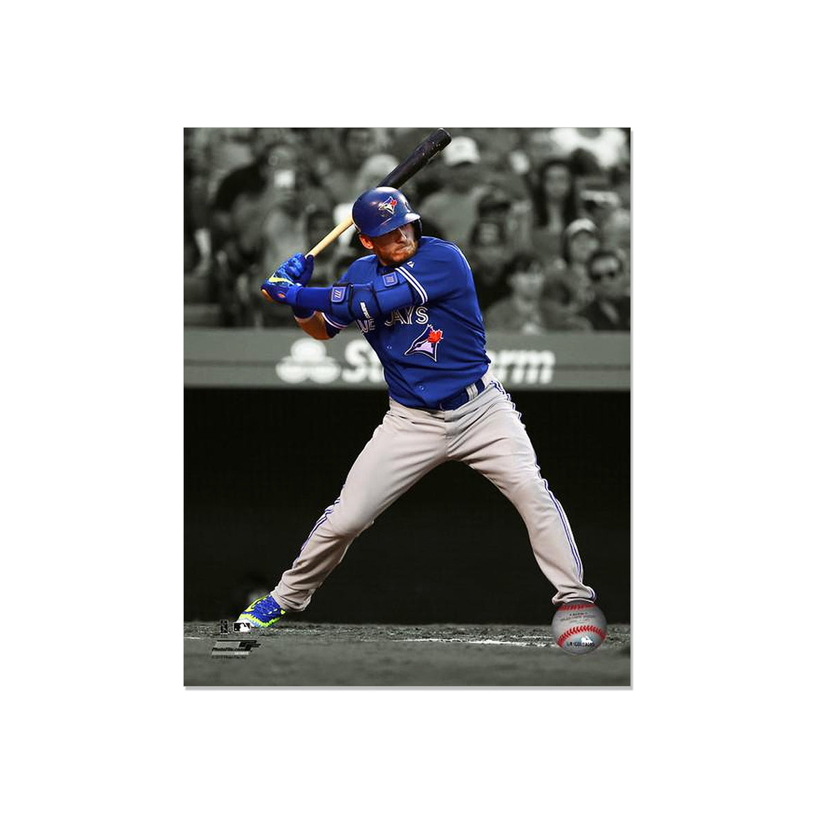 Josh Donaldson Toronto Blue Jays Engraved Framed Photo - Action Spotlight Vertical - Heritage Hockey™