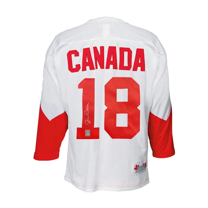 Jean Ratelle Signed Team Canada 1972 Summit Series Away White Jersey