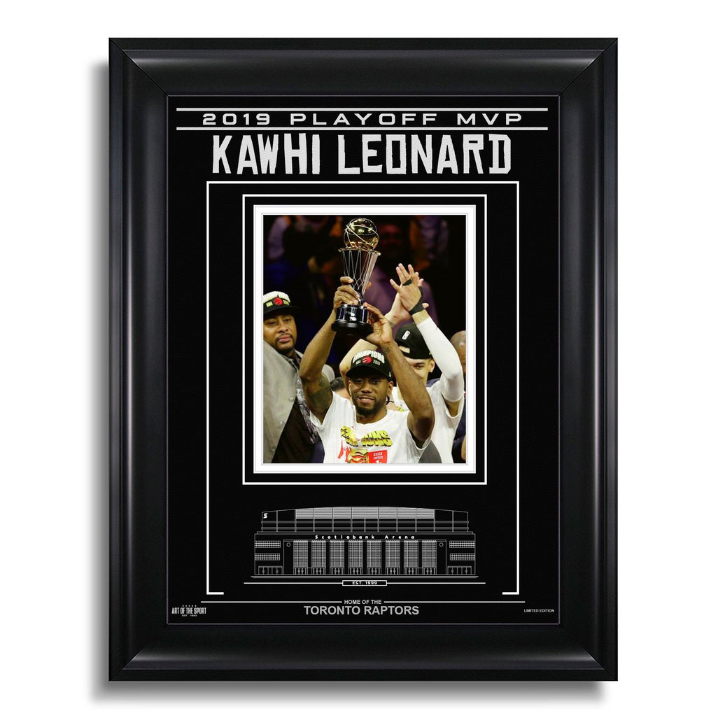 Kawhi Leonard Toronto Raptors Photo encadrée gravée – MVP des séries éliminatoires 2019