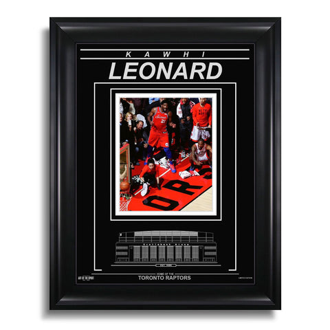 Kawhi Leonard Toronto Raptors Engraved Framed Photo - A Moment In Time