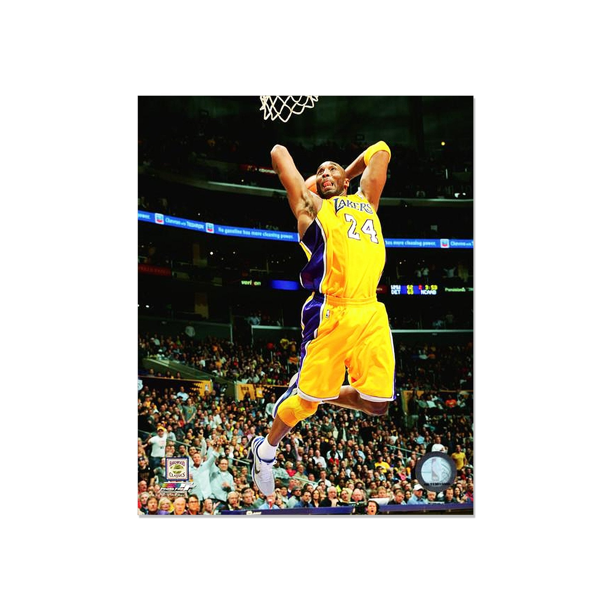 Kobe Bryant Los Angeles Lakers Engraved Framed Photo - Action Dunk