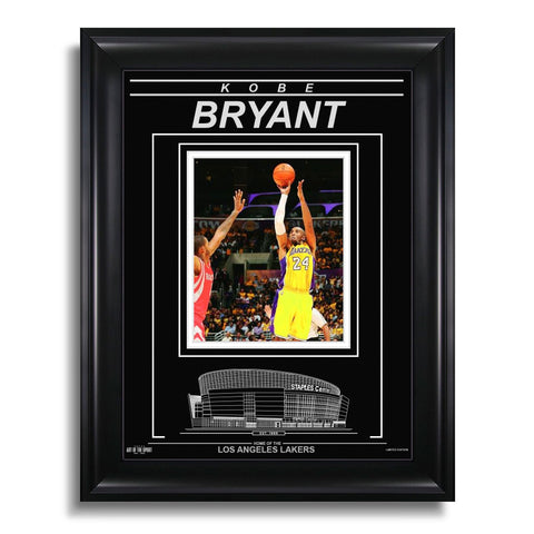 Kobe Bryant Los Angeles Lakers Photo encadrée gravée – Action