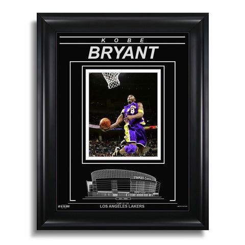 Kobe Bryant Los Angeles Lakers Engraved Framed Photo - Focus