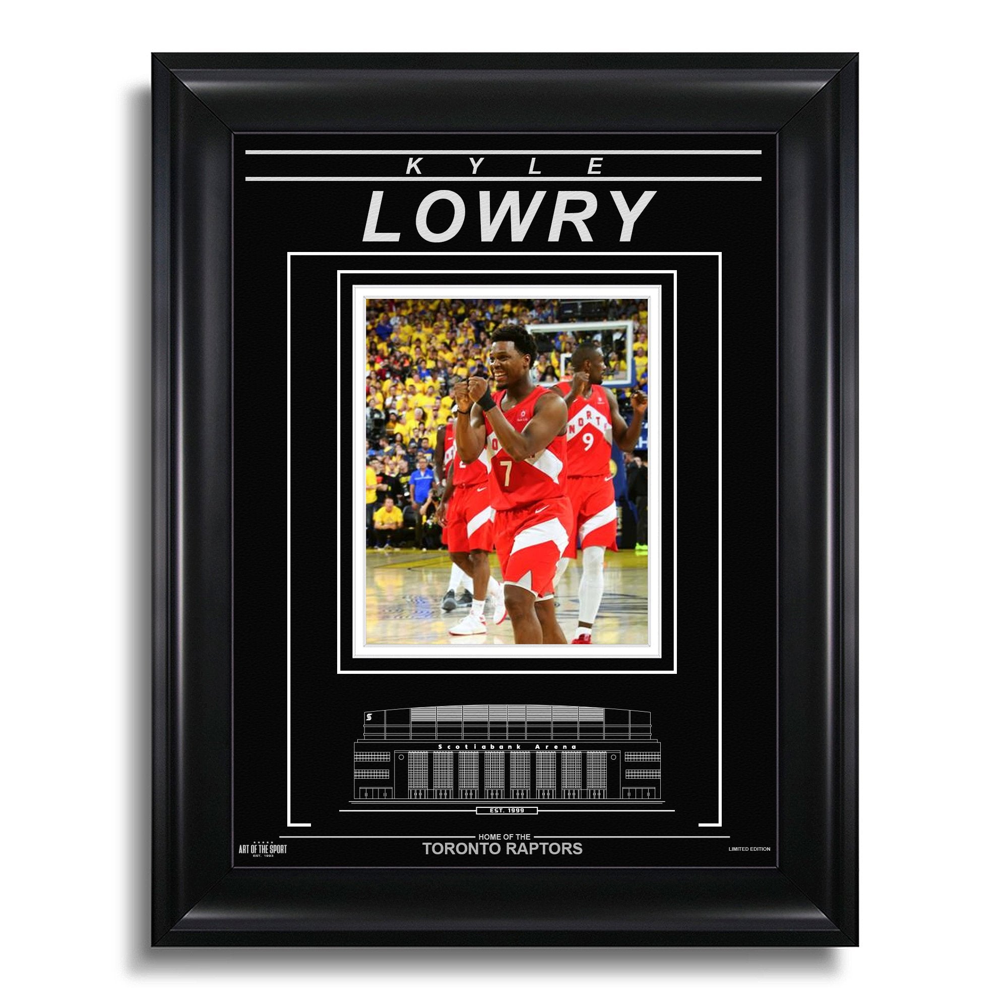 Kyle Lowry Toronto Raptors Engraved Framed Photo - 2019 NBA Finals