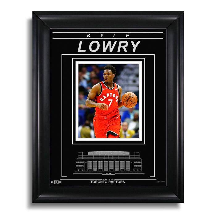 Kyle Lowry Toronto Raptors Engraved Framed Photo - Action Focus - Heritage Hockey™