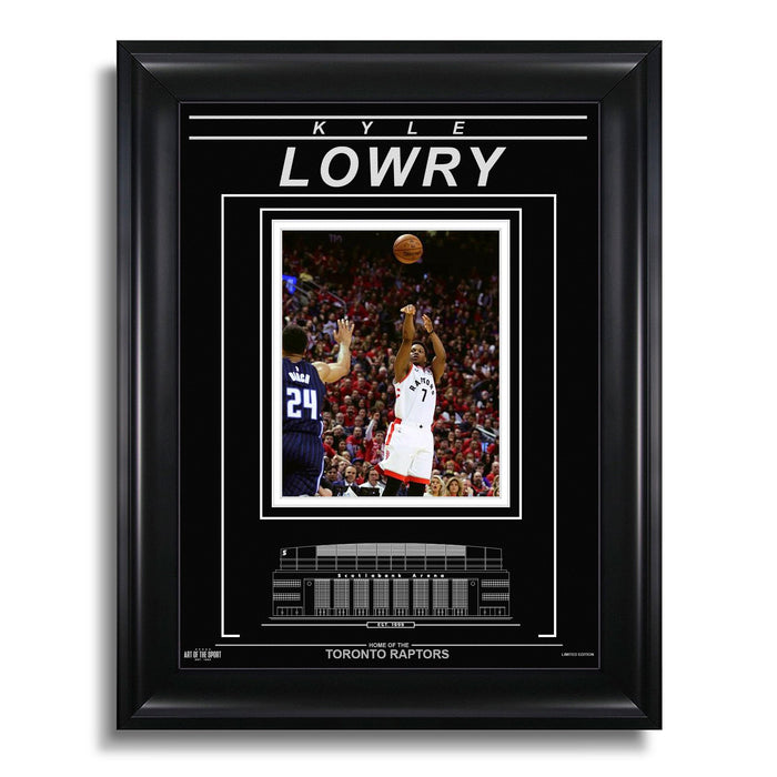 Kyle Lowry Toronto Raptors Engraved Framed Photo - Action Shot