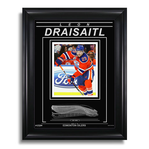 Leon Draisaitl Edmonton Oilers Photo encadrée gravée – Action Flex