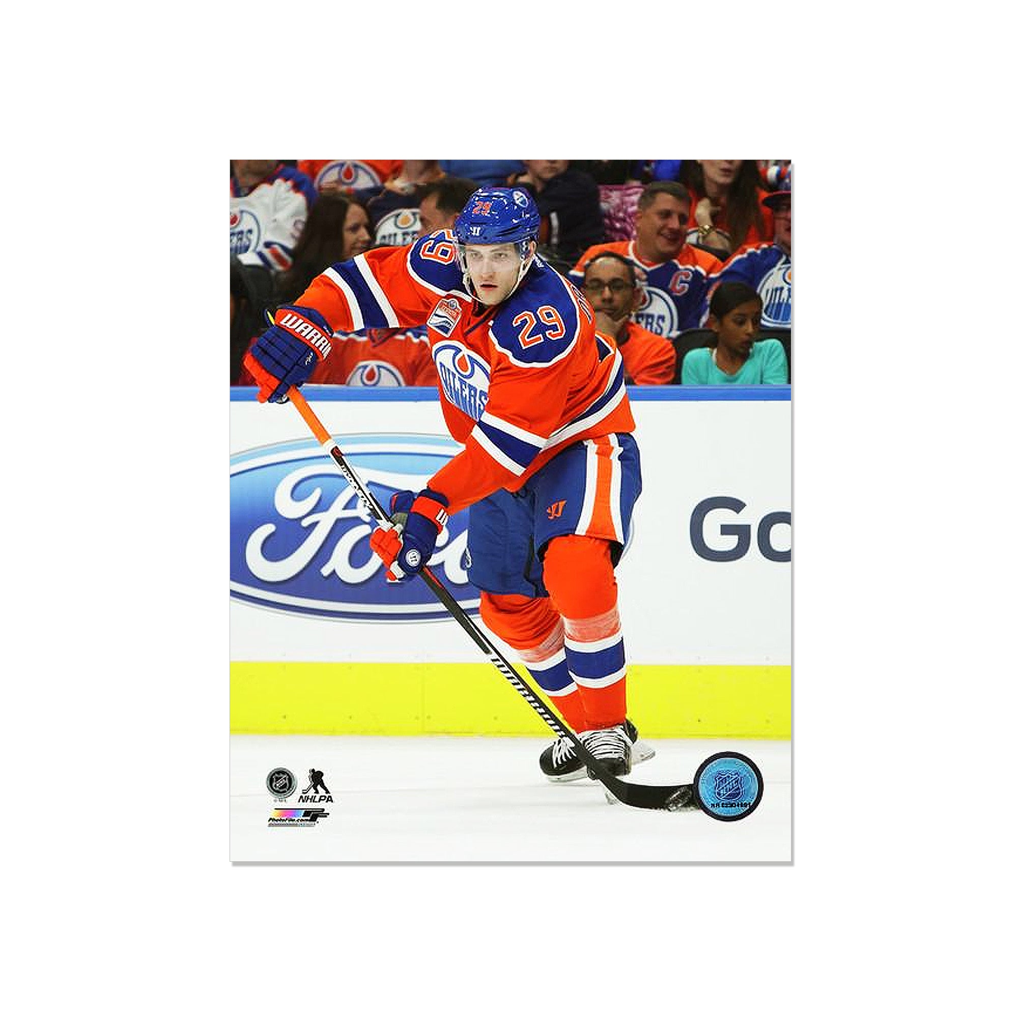 Leon Draisaitl Edmonton Oilers Engraved Framed Photo - Action Flex - Heritage Hockey™