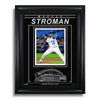 Fotografía enmarcada grabada de Marcus Stroman de los Toronto Blue Jays: Action Pitch horizontal
