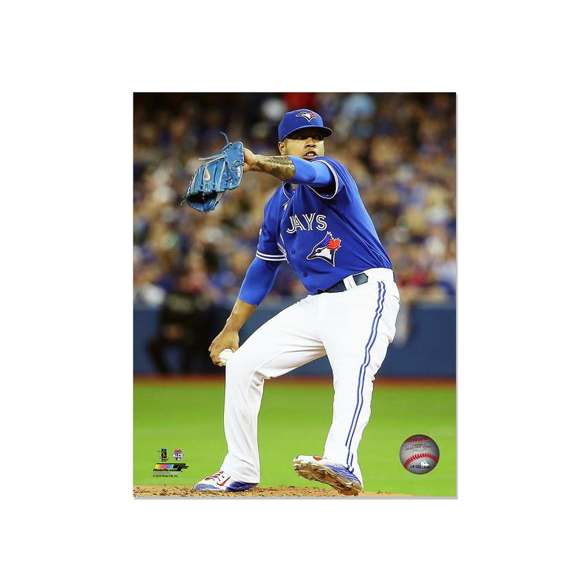 Marcus Stroman Toronto Blue Jays Engraved Framed Photo - Action Pitch Vertical - Heritage Hockey™