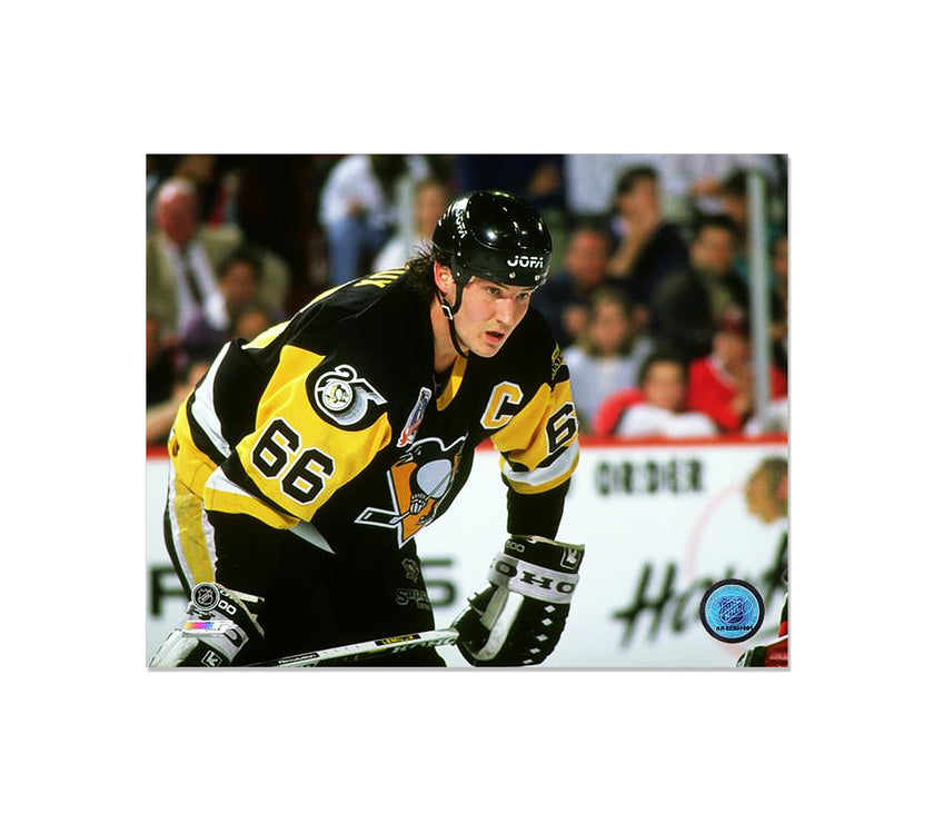 Mario Lemieux Pittsburgh Penguins Engraved Framed Photo - Closeup - Heritage Hockey™