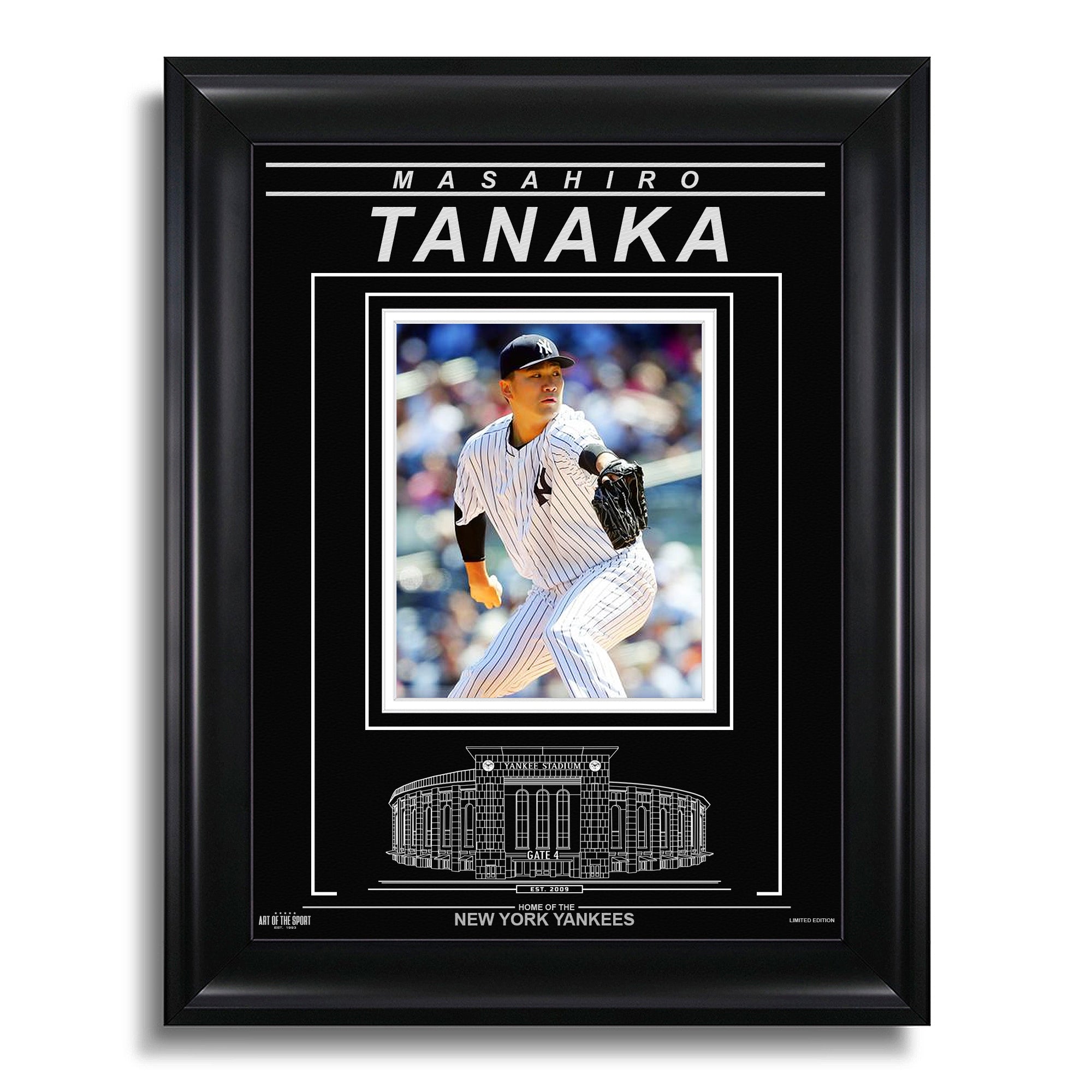 Masahiro Tanaka New York Yankees Engraved Framed Photo - Focus - Heritage Hockey™