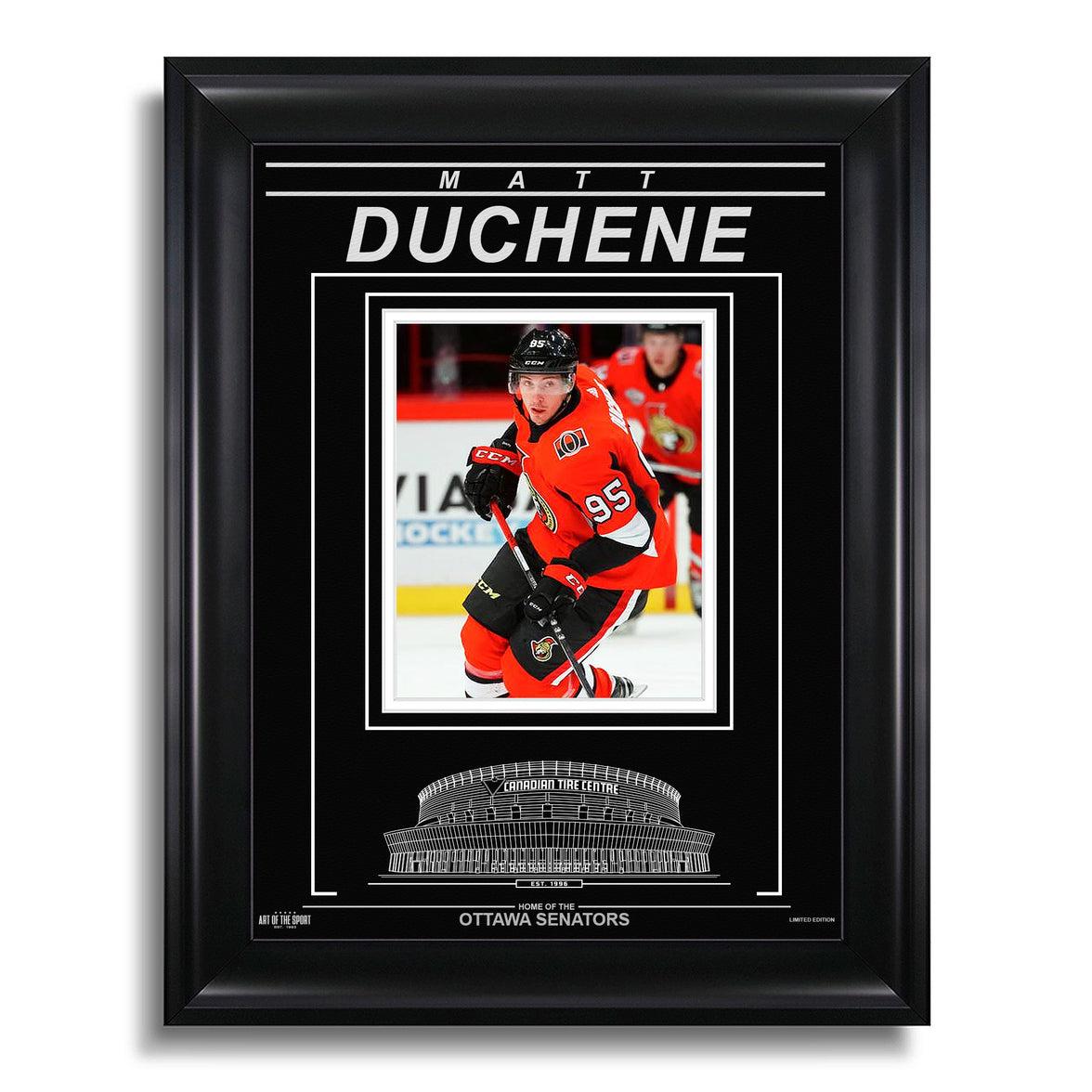 Matt Duchene Ottawa Senators Engraved Framed Photo - Action Forward - Heritage Hockey™