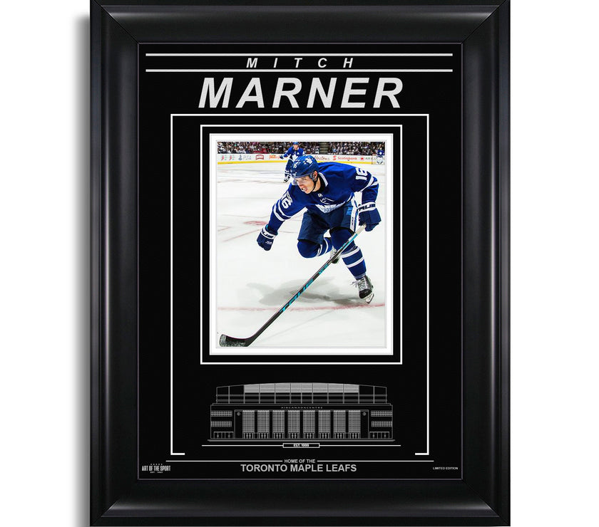 Mitch Marner Toronto Maple Leafs Engraved Framed Photo - Action Skate - Heritage Hockey™
