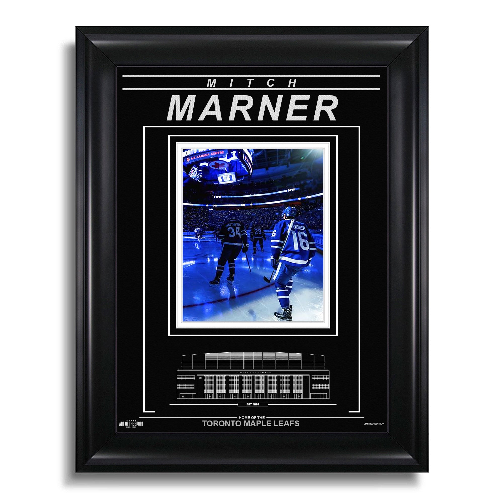 Mitch Marner Toronto Maple Leafs Engraved Framed Photo - Opening Ceremony - Heritage Hockey™