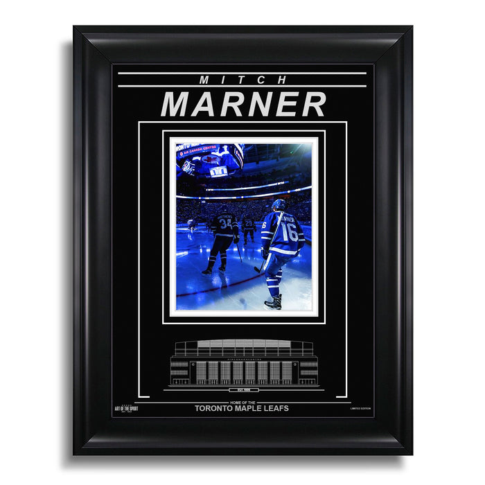 Mitch Marner Toronto Maple Leafs Engraved Framed Photo - Opening Ceremony - Heritage Hockey™