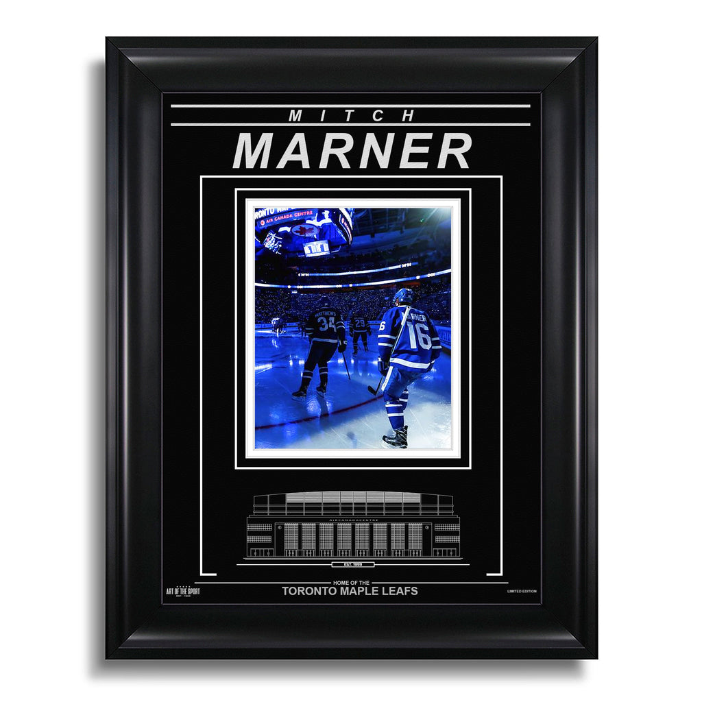 Mitch Marner Toronto Maple Leafs Engraved Framed Photo - Opening Ceremony