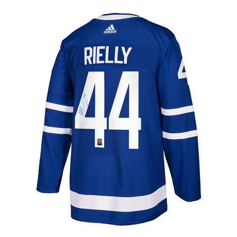Morgan Rielly a signé le maillot Adidas Pro Home des Maple Leafs de Toronto