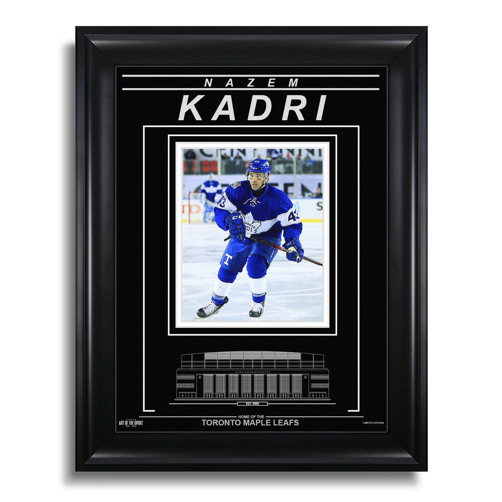 Nazem Kadri Toronto Maple Leafs Engraved Framed Photo - Centennial Classic - Heritage Hockey™