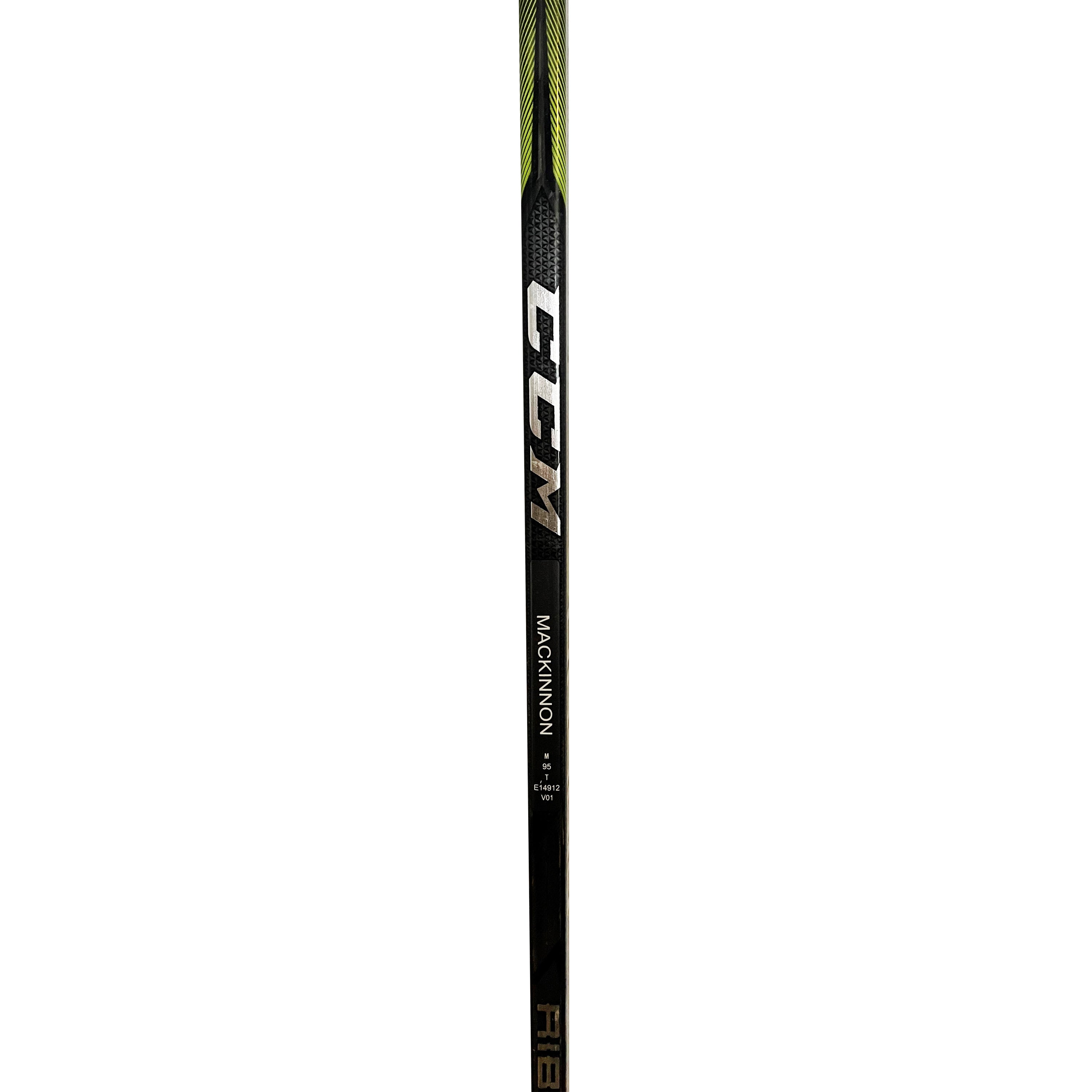 Palo de hockey CCM firmado por Nathan MacKinnon para el partido de Colorado Avalanche 2017/18