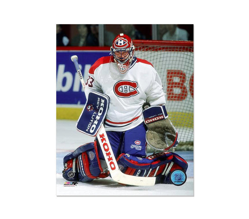 Patrick Roy Montreal Canadiens Engraved Framed Photo - Focus - Heritage Hockey™