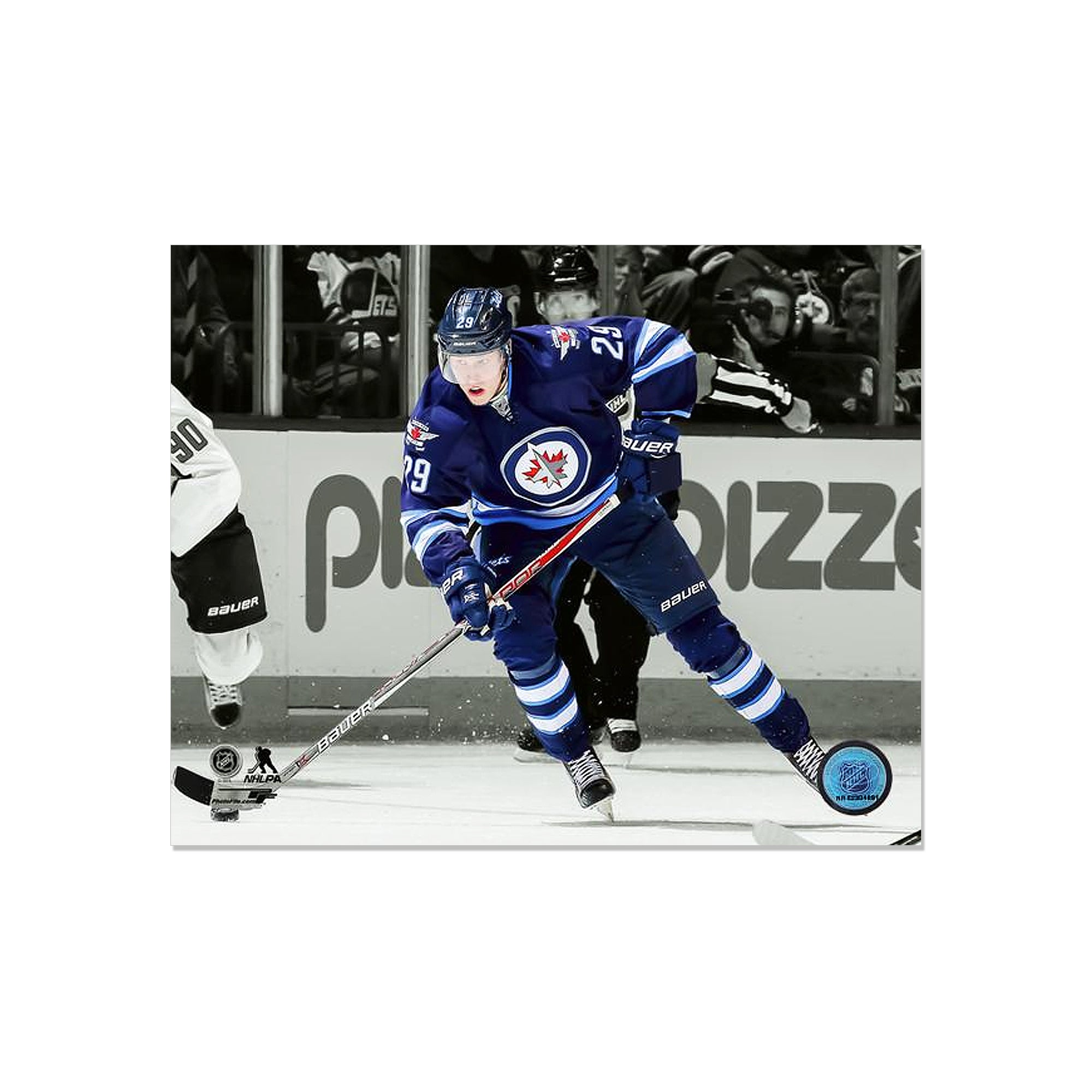 Patrik Laine Winnipeg Jets Engraved Framed Photo - Action Spotlight - Heritage Hockey™
