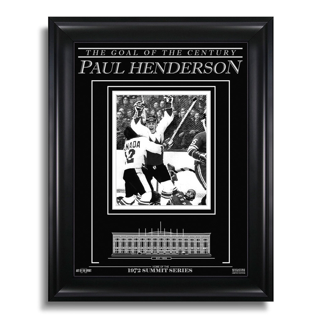Paul Henderson Team Canada 1972 Engraved Framed Photo - The Goal of the Century