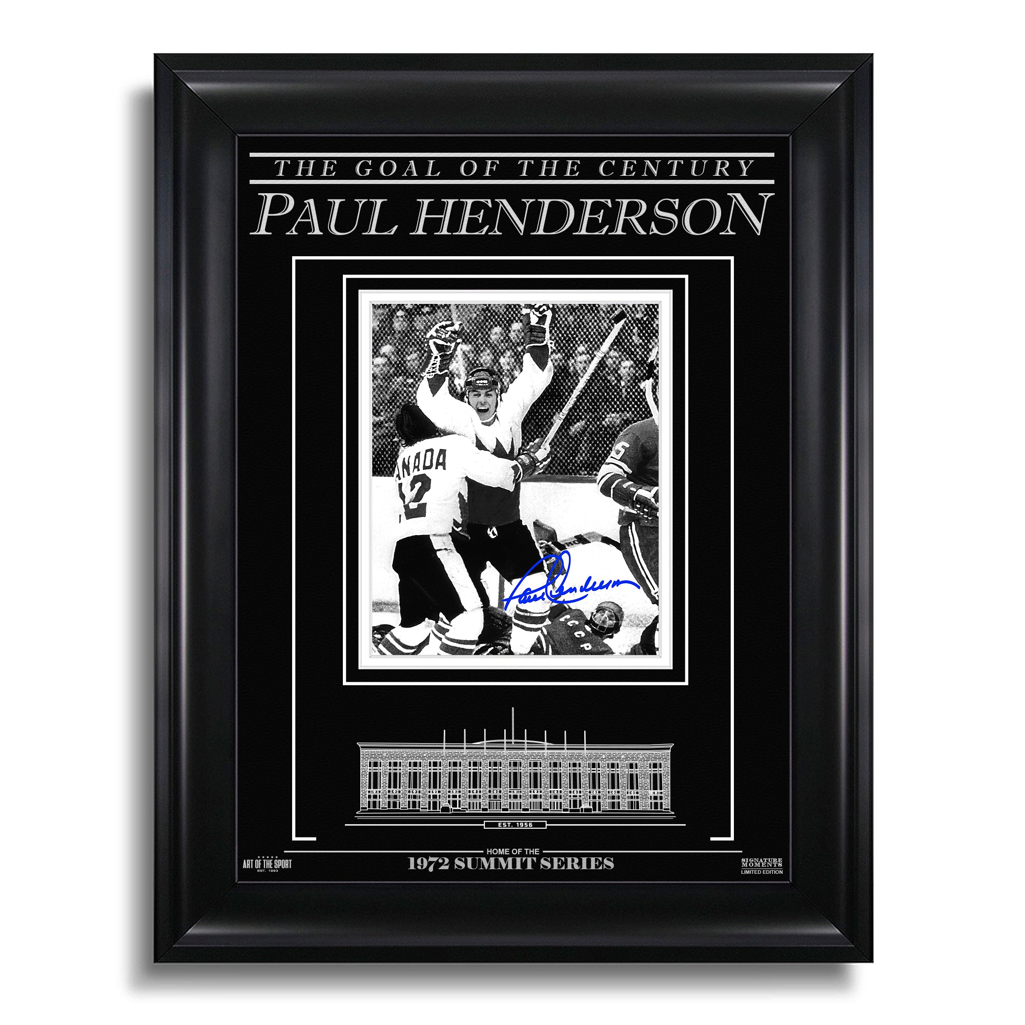 Paul Henderson Team Canada 1972 Engraved Framed Signed Photo - The Goal of the Century - Heritage Hockey™