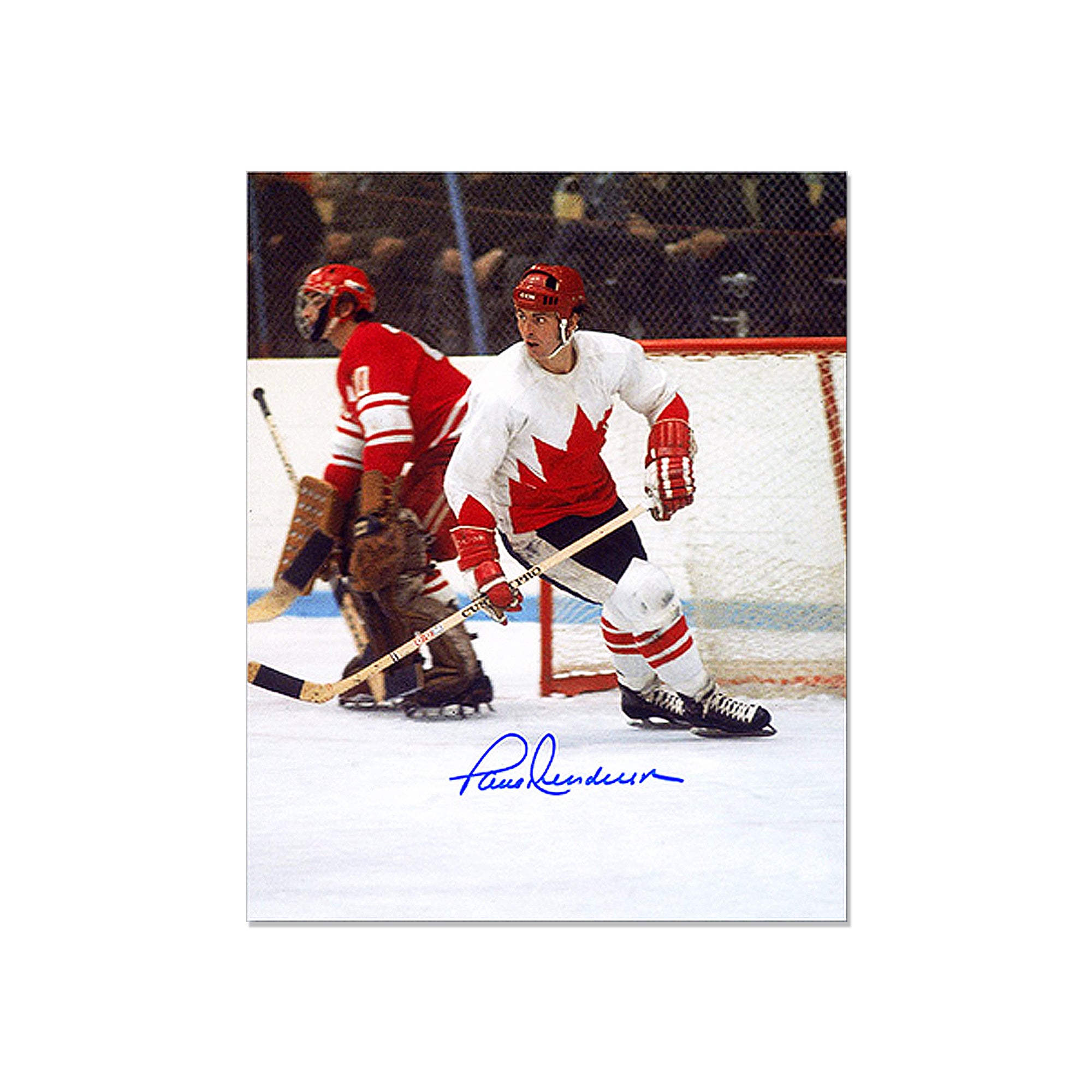 Paul Henderson Team Canada 1972 Engraved Framed Signed Photo - Focus - Heritage Hockey™