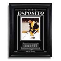 Phil Esposito Boston Bruins Engraved Framed Photo - Action Focus - Heritage Hockey™