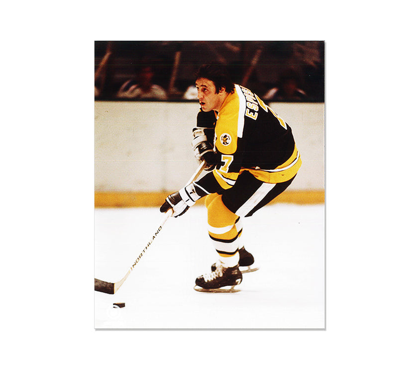 Phil Esposito Boston Bruins Engraved Framed Photo - Action Focus - Heritage Hockey™