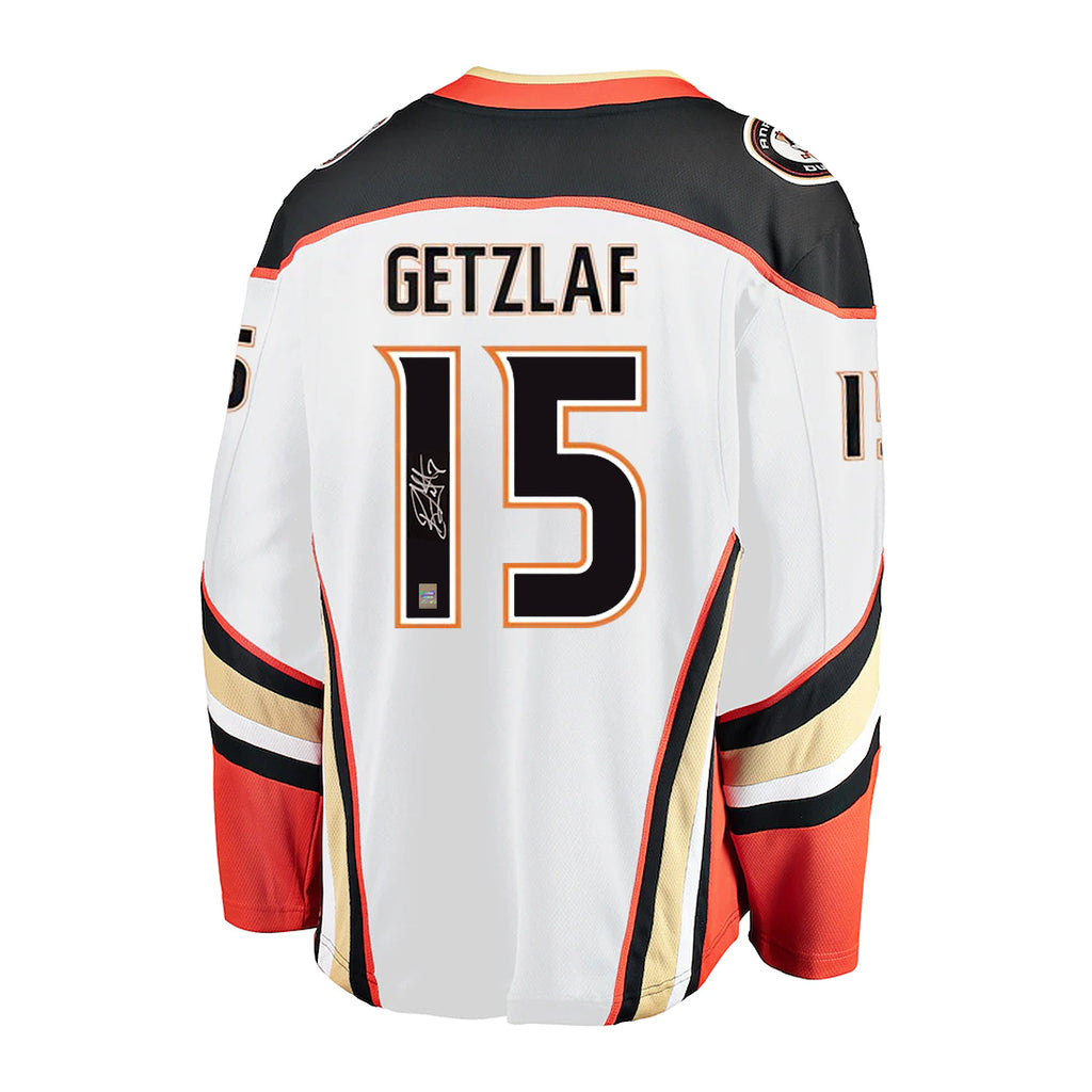 Ryan Getzlaf Signed Anaheim Ducks Fanatics Breakaway Away White Jersey