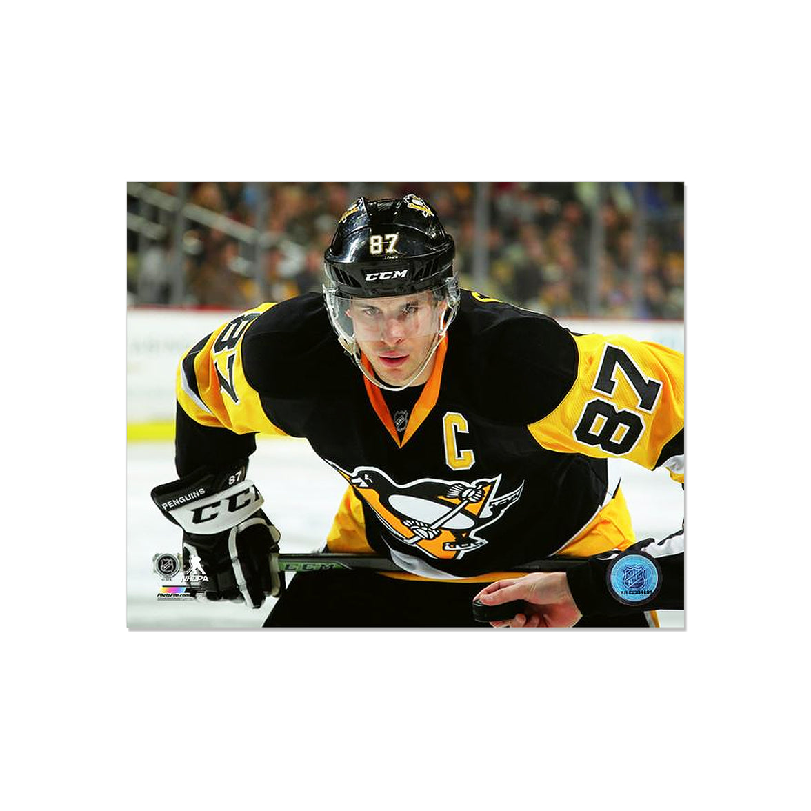 Sidney Crosby Pittsburgh Penguins Engraved Framed Photo - Closeup - Heritage Hockey™