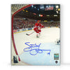 Steve Yzerman Signed Detroit Red Wings Net Cam 8X10 Photo