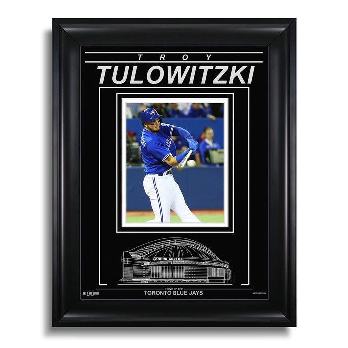 Troy Tulowitzki Toronto Blue Jays Engraved Framed Photo - Action Hit - Heritage Hockey™