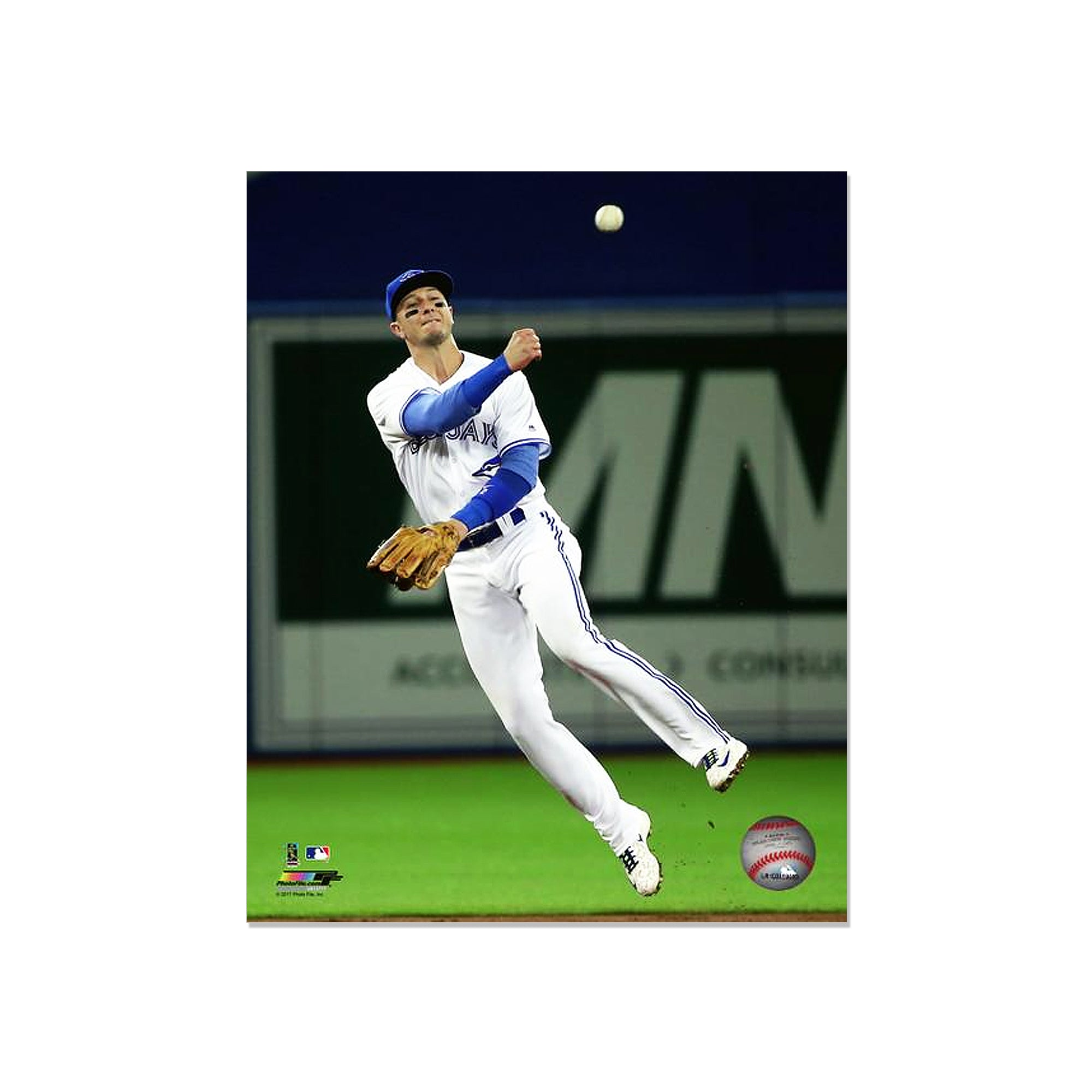 Troy Tulowitzki Toronto Blue Jays Engraved Framed Photo - Action Throw - Heritage Hockey™