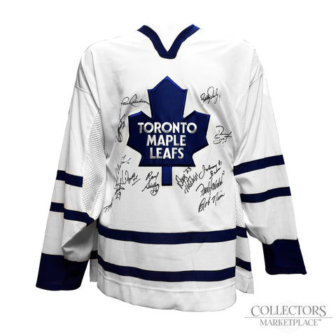 Johnny Bower Autographed Toronto Maple Leafs Reebok Jersey